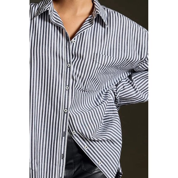 NWT Size S - The Bennet Buttondown Shirt Adaptive 100% Cotton (NWT US$ 98) - Picture 8 of 16